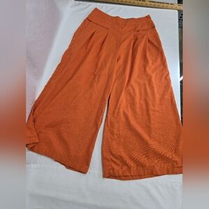 Chic Wide-Leg Orange Pants for Women